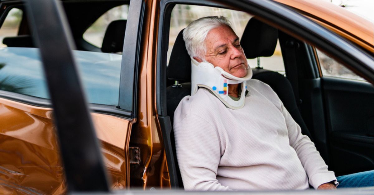Passenger injured in a car accident