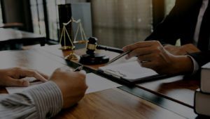 meeting with attorney showing hands