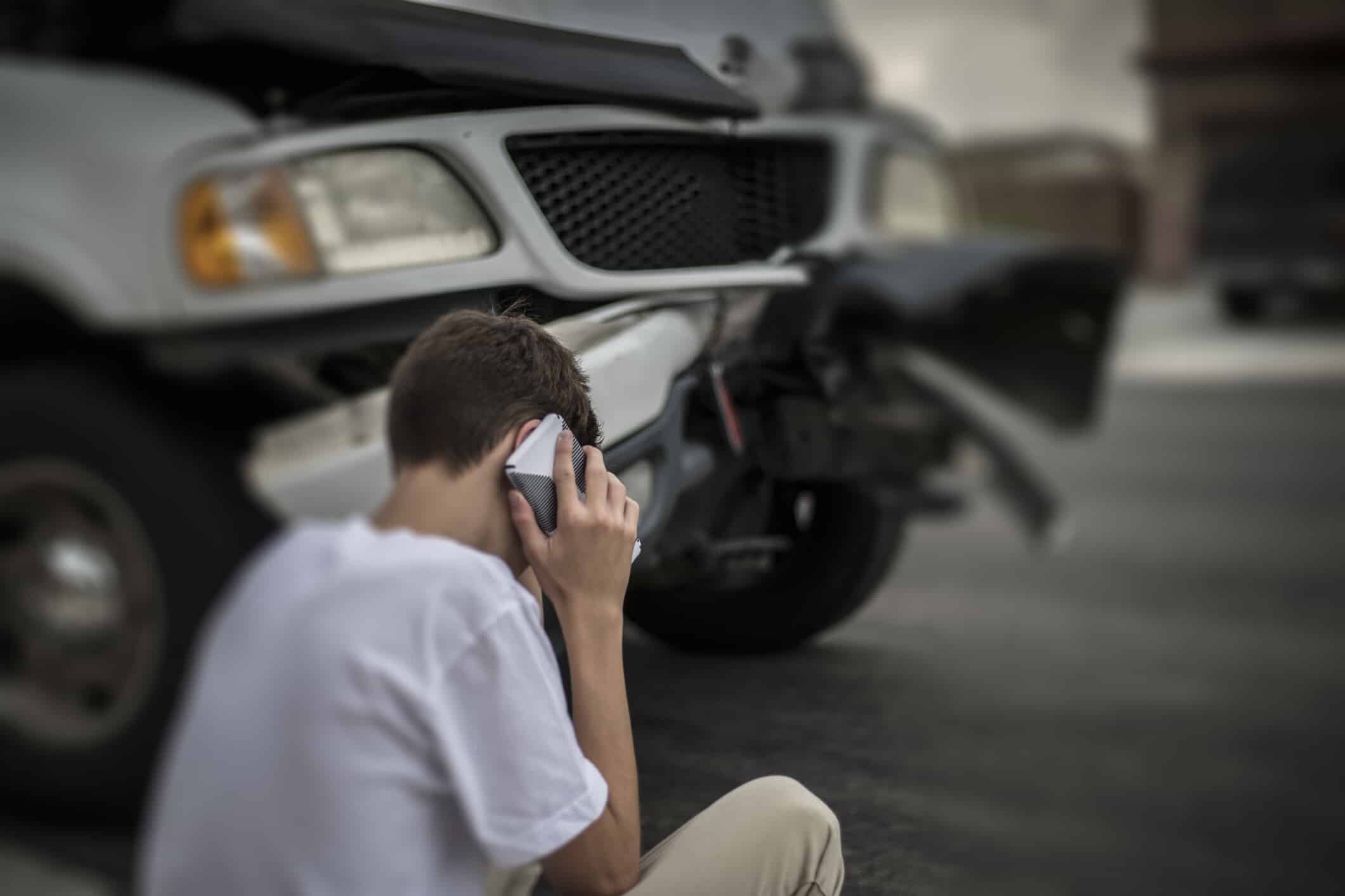 Teenager in car accident