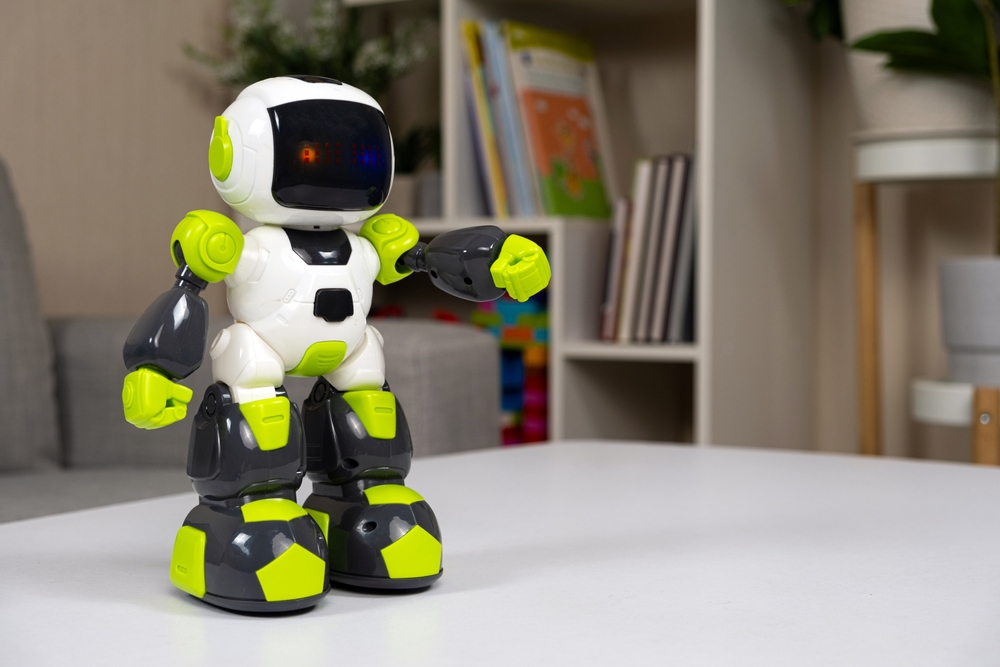 Robot is an electric toy for kids. Children's educational modern toys